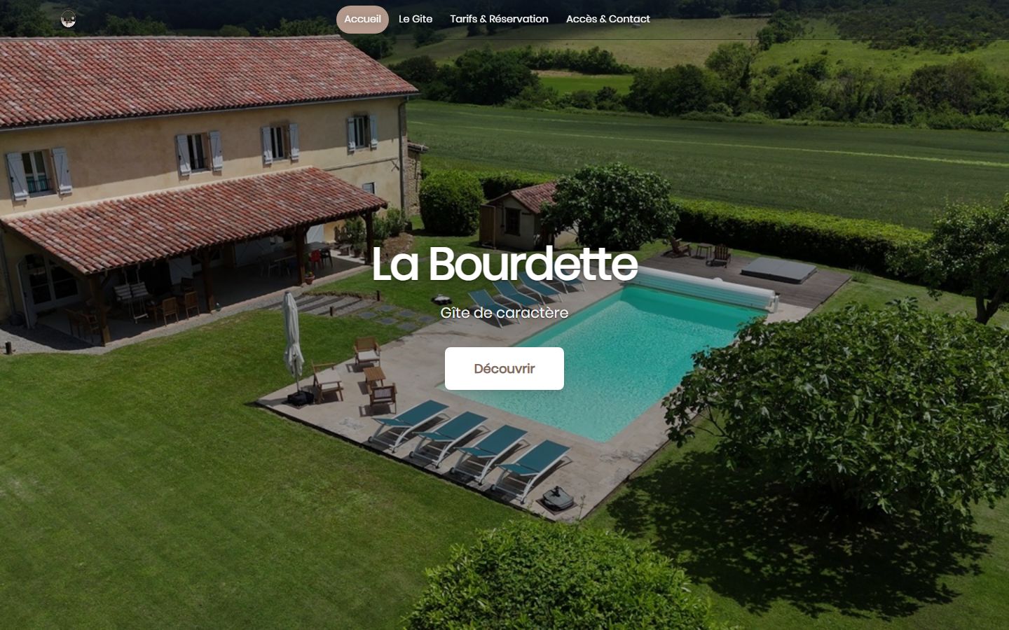 Le site La Bourdette, créé avec izibrick